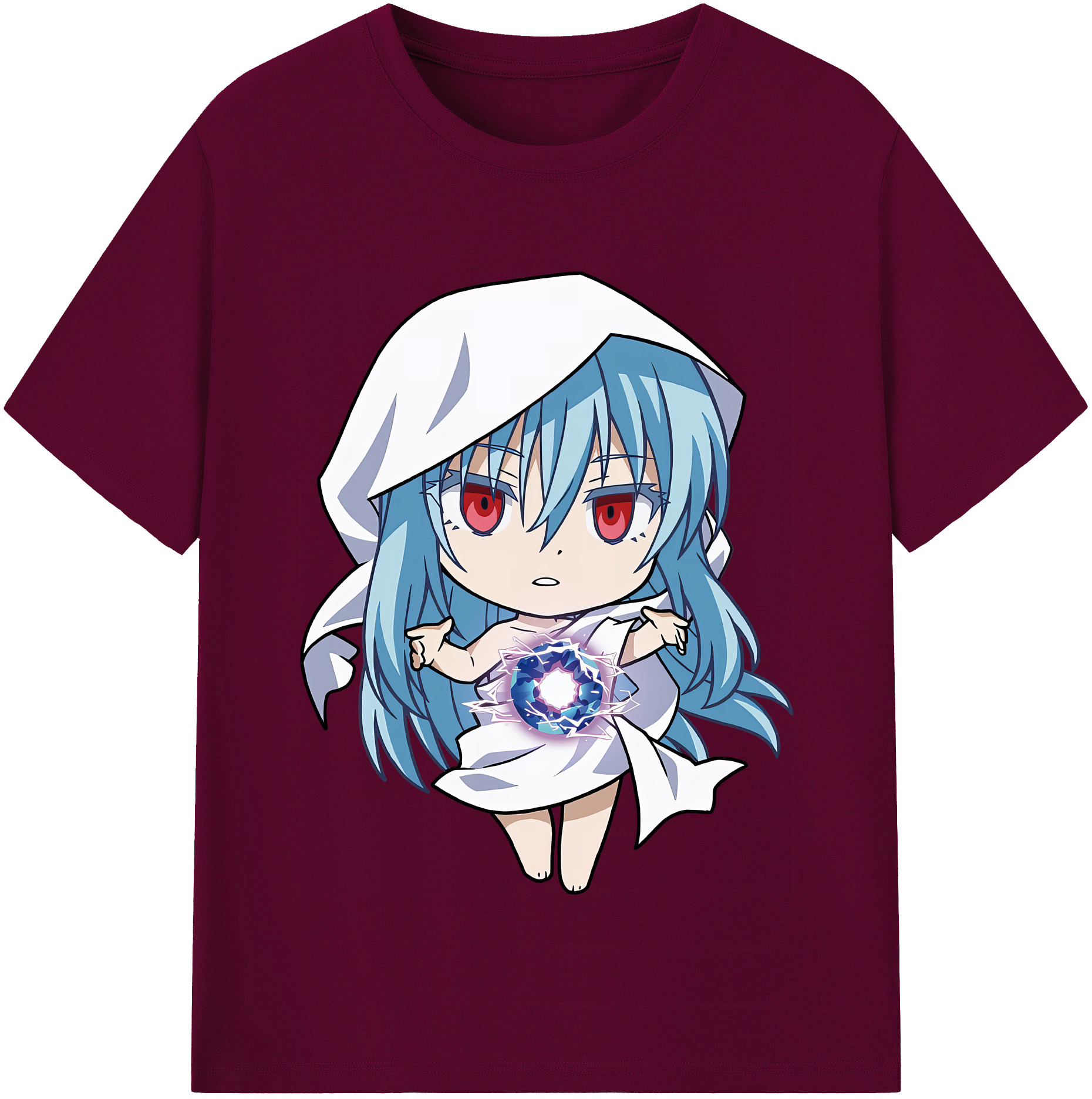 （画像用） 転スラ Regarding Reincarnated to Slime レディースカジュアルプリントTシャツ（綿100％）